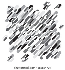 Abstract geometric background in grey and white color. Vector illustration background in flat design style. Vector template, design element, geometric sign