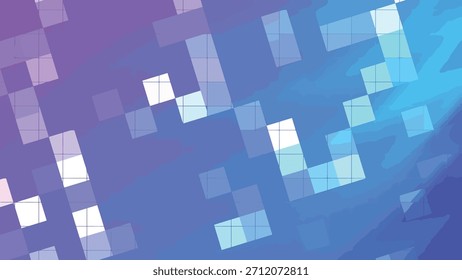 Fondo geométrico Abstractas con una cuadrícula, Gradientes que fluyen y animación de Formas de diamantes, abstractos Twirls Blink Square, Regalías de stock.