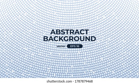 Abstract geometric background. Halftone circle composition. Colorful white gradient pattern. Simple modern design. Banner, poster, flyer, cover template. Flat style vector eps10 illustration.