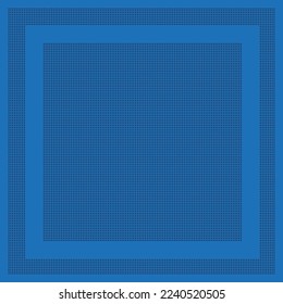 Abstract geometric background, halftone dark dots on a blue background, design element.