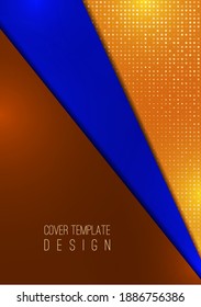 Abstract geometric background, halftone dots, polygonal style. The best design for your advertisement, poster, banner. Vector illustration