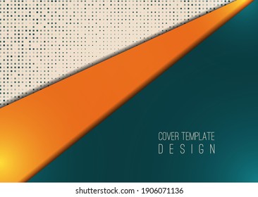 Abstract geometric background, halftone dots, polygonal style. The best design for your advertisement, poster, banner. Vector illustration