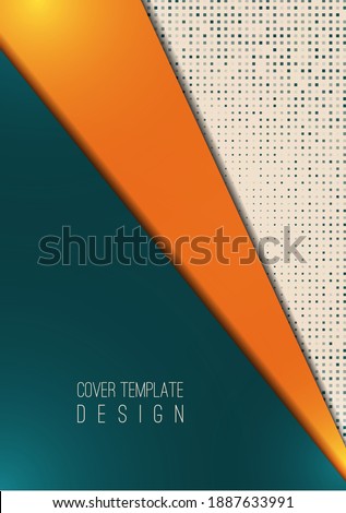 Abstract geometric background, halftone dots, polygonal style. The best design for your advertisement, poster, banner. Vector illustration