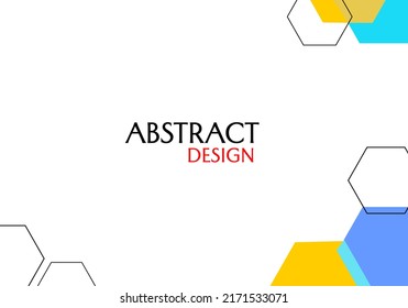 abstract geometric background with hexagon elements. trendy vector design for banner, cover, website