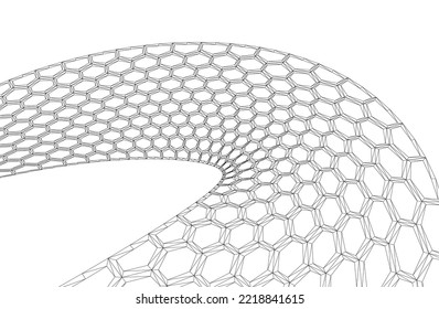Abstract geometric background with hexagons