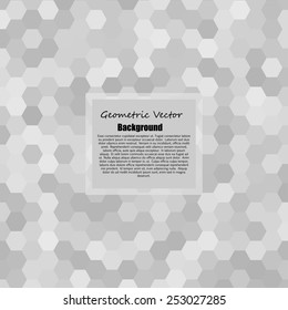 Abstract geometric background with hexagons. 