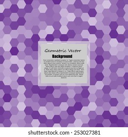 Abstract geometric background with hexagons. 