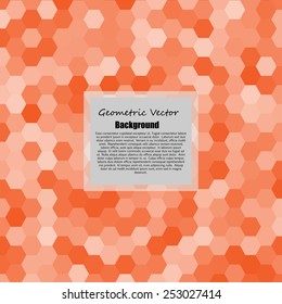 Abstract geometric background with hexagons. 