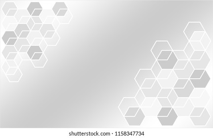 Abstract geometric background with hexagons design. Suitable for medical, science and digital technology pattern.