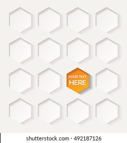 Abstract geometric background with hexagons. Design element