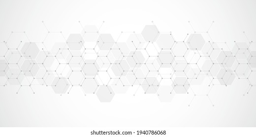 Abstract geometric background with hexagons pattern. The design element of hexagonal shape