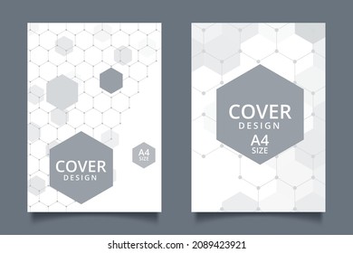 Abstract geometric background with hexagons shape