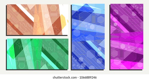 Abstract geometric background from hexagons vector eps10