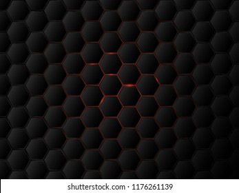 Abstract geometric background with hexagons. Vector illustratio