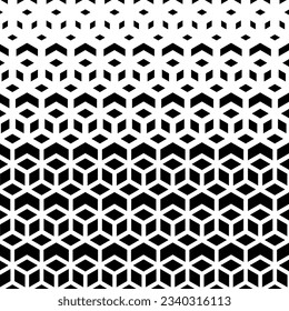 Resumen del fondo geométrico con hexágonos, patrón de fondo de pared. Ilustración del vector