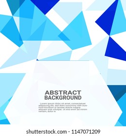 Abstract Geometric background . High technology computer innovation on the blue background. Vector illustration eps10.