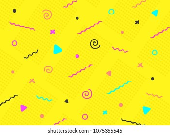 Abstract geometric background in hipster style. Cards with covers, placards, posters, flyers Designs. Vector illustration.