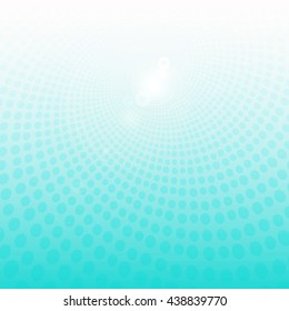 Abstract geometric background. Ideal for artistic concept works, cover designs.Turquoise  smooth twist light lines vector. Eps 10.