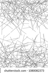 Abstract geometric background. Installed isolated lines. The effect of motion for your design. Black lines on a white background.Dinamic lines or rays.Vector.EPS10