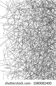 Abstrakter geometrischer Hintergrund. isolierte Linien installiert. Der Effekt der Bewegung für Ihr Design. Schwarze Linien auf weißem Hintergrund.Dinamische Linien oder Rochen.Vector.EPS10