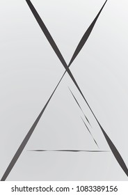 Abstract geometric background. Installed isolated lines. The effect of motion for your design. Black lines on a white background.Dinamic lines or rays.Vector.EPS10