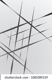 Abstract geometric background. Installed isolated lines. The effect of motion for your design. Black lines on a white background.Dinamic lines or rays.Vector.EPS10