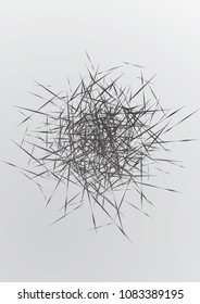 Abstract geometric background. Installed isolated lines. The effect of motion for your design. Black lines on a white background.Dinamic lines or rays.Vector.EPS10