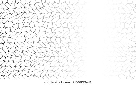 Abstract geometric background with irregular mosaic lines forming a modern network pattern. Perfect for technology, science, and artistic design concepts