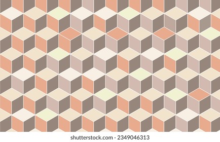 Abstract geometric background. isometric blocks. 3d flying cubes. vector illustration.