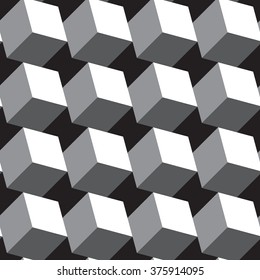 abstract geometric background with isometric cubes