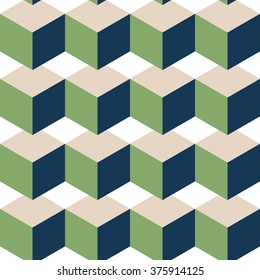 abstract geometric background with isometric cubes