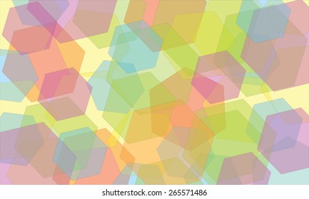 abstract geometric background kaleidoscope of hexagons