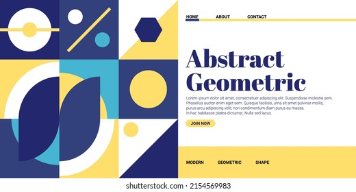 Fondo geométrico abstracto, fondo de la página de inicio, adecuado para el fondo de la presentación