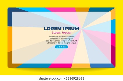 Abstract Geometric Background for Landing Page or Wallpaper
