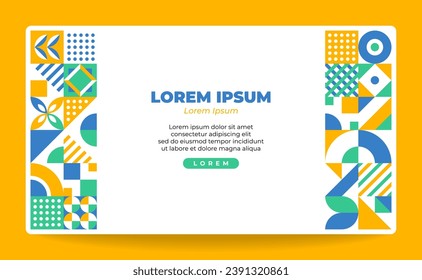 Abstract Geometric Background for Landing Page or Wallpaper