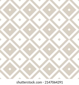 Abstract geometric background with large and small squares. Seamless vector pattern. Checkered diagonal rows. Strict classic pattern for covers, wallpapers or backgrounds.