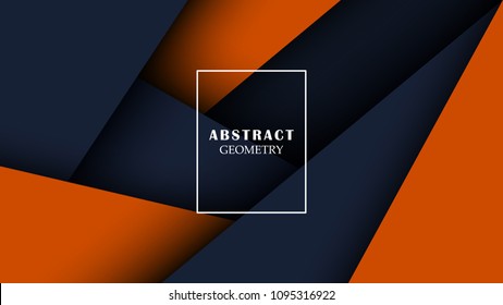 Abstract geometric background. Layers of paper. Vector illustration. Business design concept. Decorative web layout. Corporate brochure template.