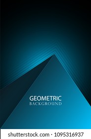 Abstract geometric background. Layers of paper. Vector illustration. Business design concept. Decorative web layout. Corporate brochure template.