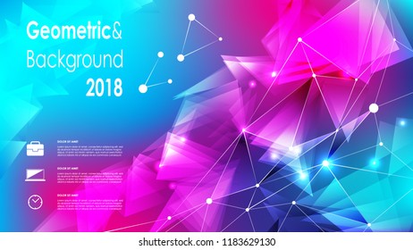 Abstract geometric background, layout brochure template, abstract composition.  Geometric design. 