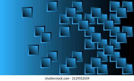 fondo geométrico abstracto con formas cuadradas de levitación