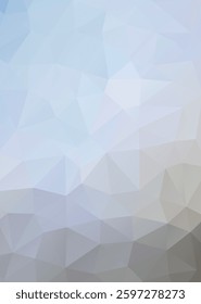 Abstract geometric background with light blue and gray polygonal shapes. Polygonal design creates a modern, abstract feel with geometric patterns. Minimal shape vector.