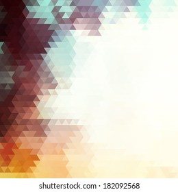 Abstract geometric background with light triangle pattern and place for your text