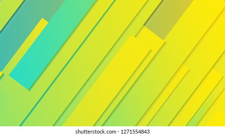 abstract geometric background line with color gradient green and yellow
