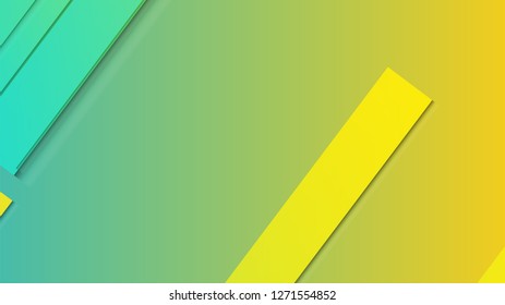 abstract geometric background line with color gradient green and yellow