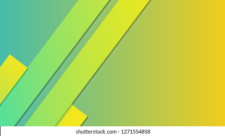 abstract geometric background line with color gradient green and yellow