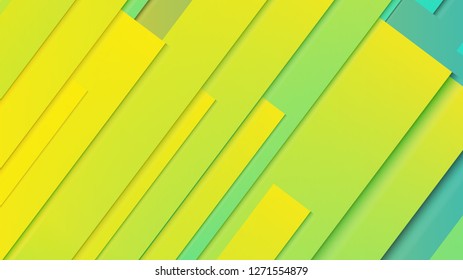 abstract geometric background line with color gradient green and yellow