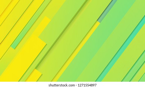 abstract geometric background line with color gradient green and yellow