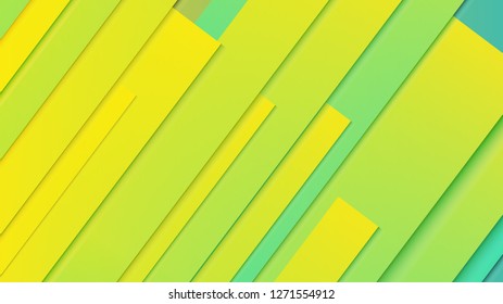 abstract geometric background line with color gradient green and yellow