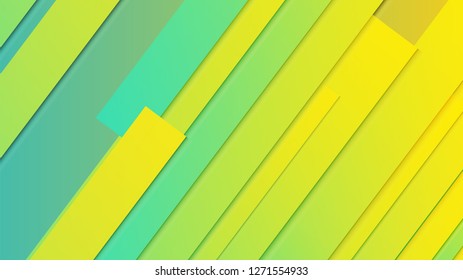 abstract geometric background line with color gradient green and yellow
