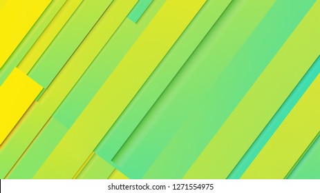 abstract geometric background line with color gradient green and yellow